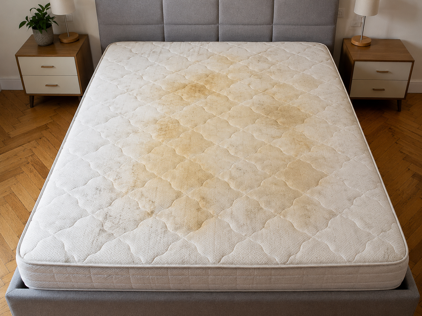 Avant nettoyage matelas